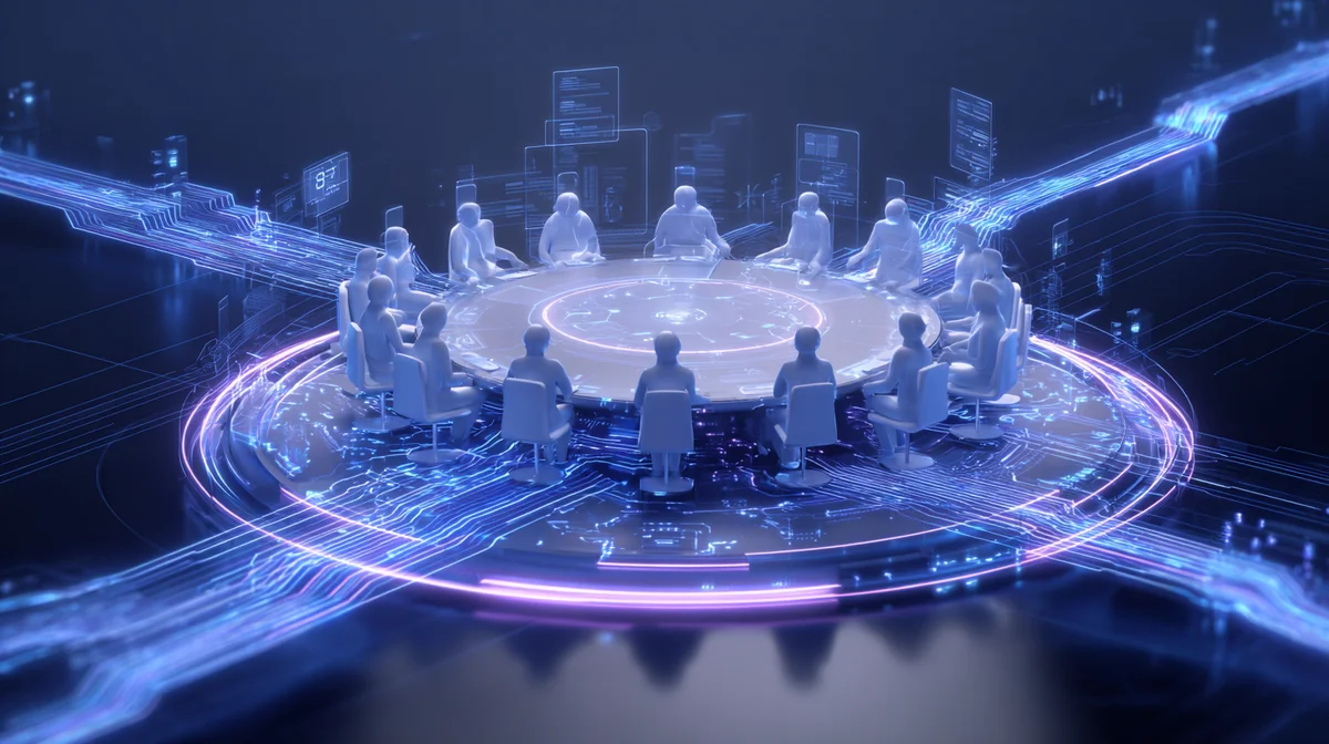 Abstract visualization of BIS monetary architecture debate showing stablecoin market concentration and regulatory fragmentation across global financial systems